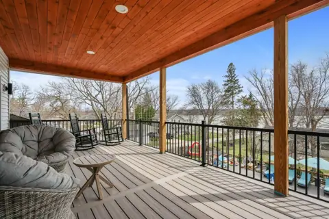 Upper balcony overlooking the grounds