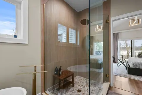 Glass shower bathroom