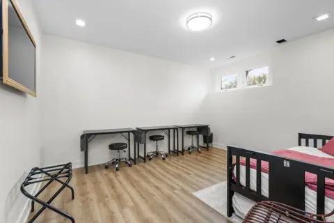 Lower level flex space