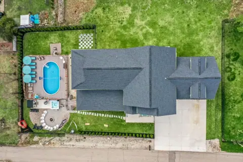 Overhead view of the grounds